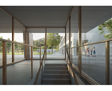 Concorso per la nuova scuola elementare e palestra a Magliaso, Svizzera, 1° premio, in fase di progettazione, 2020